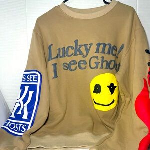 Kids See Ghosts CPFM Lucky Me I See Ghosts Camp FlogGnaw Crewneck Sz L
